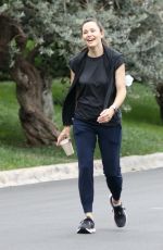 JENNIFER GARNER Out for a Morning Walk in Brentwood 08/21/2021