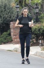 JENNIFER GARNER Out for a Morning Walk in Brentwood 08/21/2021