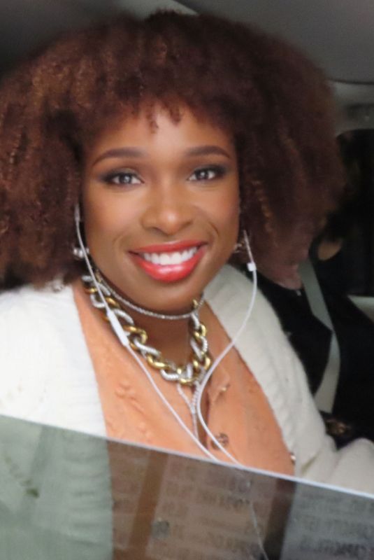 JENNIFER HUDSON Arrives at a Rehearsals at Apollo Theatre in New York 08/18/2021