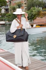 JENNIFER HUDSON Arrives at Hotel Excelsior in Venice 08/28/2021