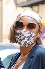 JENNIFER HUDSON Arrives for Rehearsal at Late Show With Stephen Colbert 08/12/2021