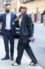 JENNIFER HUDSON Arrives for Rehearsal at Late Show With Stephen Colbert 08/12/2021