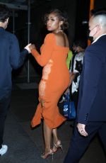 JENNIFER HUDSON Leaves Her Hotel in New York 08/12/2021