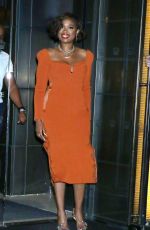 JENNIFER HUDSON Leaves Her Hotel in New York 08/12/2021