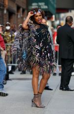 JENNIFER HUDSON Leaves Late Show with Stephen Colbert in New York 08/12/2021