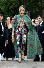 JENNIFER LOPEZ Arrives at The Parade in Piazza San Marco 08/29/2021