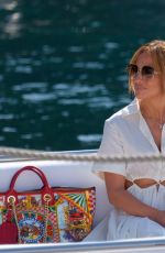 JENNIFER LOPEZ Out and About in Portofino 07/31/2021