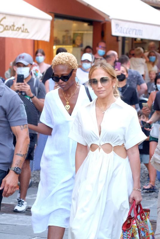 JENNIFER LOPEZ Out and About in Portofino 07/31/2021