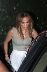 JENNIFER LOPEZ Out for Dinner at Craig