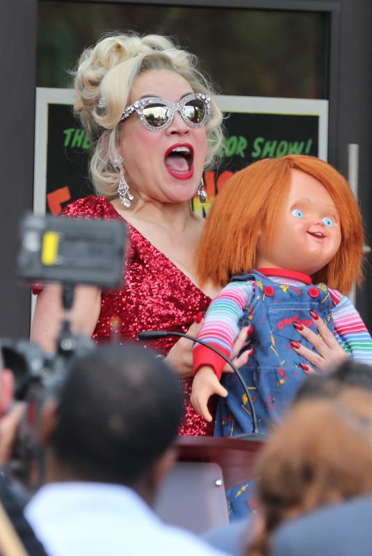 JENNIFER TILLY on the Set of Chucky TV Series in Toronto 08/09/2021