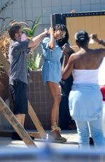 JENNIFER WILLIAMS Out Filming Scenes in Los Angeles 08/16/2021