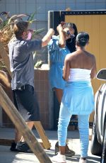 JENNIFER WILLIAMS Out Filming Scenes in Los Angeles 08/16/2021