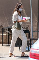 JESSICA ALBA at Starbucks in Playa Vista 08/09/2021