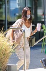 JESSICA ALBA at Starbucks in Playa Vista 08/09/2021
