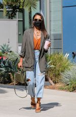 JESSICA ALBA in Ripeed Denim at Her Office in Santa Monica 08/10/2021