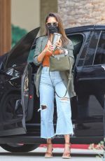 JESSICA ALBA in Ripeed Denim at Her Office in Santa Monica 08/10/2021
