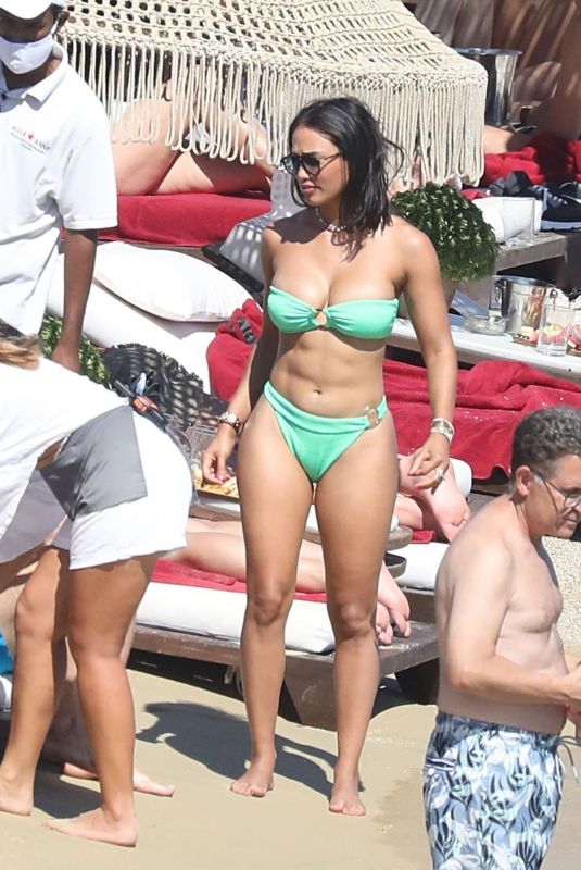 JESSICA LEDON in Bikini at a Beach in Mykonos 08/08/2021