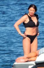 JESSICA WRIGHT in Bikini and William Lee-Kemp Out in Palma De Mallorca 07/29/2021