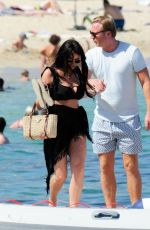 JESSICA WRIGHT in Bikini and William Lee-Kemp Out in Palma De Mallorca 07/29/2021