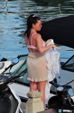 JESSICA WRIGHT in Bikini at a Boat in Palma De Mallorca 07/31/2021
