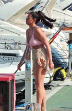 JESSICA WRIGHT in Bikini at a Boat in Palma De Mallorca 07/31/2021