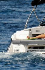 JESSICA WRIGHT in Bikini at a Boat in Palma De Mallorca 07/31/2021