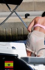 JESSICA WRIGHT in Bikini at a Boat in Palma De Mallorca 07/31/2021