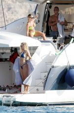 JESSIE JAMES and MELANIE COLLINS in Bikinis with Alex Rodriguez on Vacation in Ibiza 07/29/2021