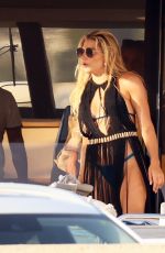 JESSIE JAMES and MELANIE COLLINS in Bikinis with Alex Rodriguez on Vacation in Ibiza 07/29/2021