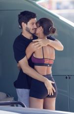 JOAN SMALLS and Henry Junior Chalhoub at a Boat in Saint-Tropez 08/09/2021