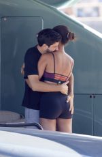 JOAN SMALLS and Henry Junior Chalhoub at a Boat in Saint-Tropez 08/09/2021
