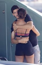 JOAN SMALLS and Henry Junior Chalhoub at a Boat in Saint-Tropez 08/09/2021