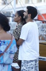 JOAN SMALLS Out at Port of Saint-Tropez 08/07/2021
