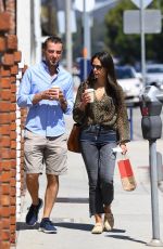 JORDANA BREWSTER and Mason Morfit at Brentwood Country Mart 08/04/2021