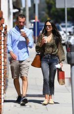 JORDANA BREWSTER and Mason Morfit at Brentwood Country Mart 08/04/2021