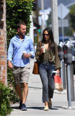 JORDANA BREWSTER and Mason Morfit at Brentwood Country Mart 08/04/2021