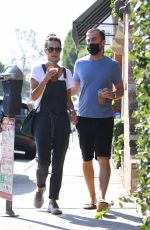 JORDANA BREWSTER and Mason Morfit Out in Brentwood 08/26/2021