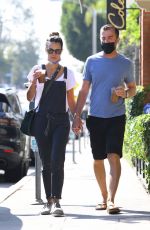 JORDANA BREWSTER and Mason Morfit Out in Brentwood 08/26/2021