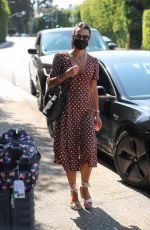JORDANA BREWSTER Arrives at Jennifer Klein