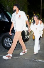 JORDYN WOODS and Karl Anthony Towns  at Matsuhisa in Beverly Hills 08/02/2021