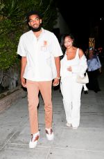 JORDYN WOODS and Karl Anthony Towns  at Matsuhisa in Beverly Hills 08/02/2021