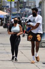 JORDYN WOODS and Karl Anthony Towns Heading to a Gym in West Hollywood 08/18/2021
