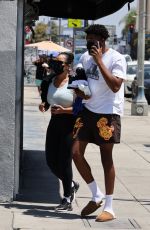 JORDYN WOODS and Karl Anthony Towns Heading to a Gym in West Hollywood 08/18/2021