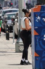 JORDYN WOODS and Karl Anthony Towns Heading to a Gym in West Hollywood 08/18/2021