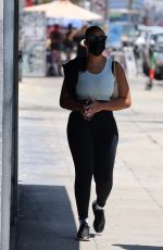 JORDYN WOODS and Karl Anthony Towns Heading to a Gym in West Hollywood 08/18/2021