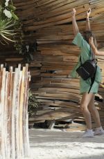 JOSIE CANSECO Arrives at a Private Party in Tulum 08/04/2021