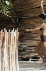 JOSIE CANSECO Arrives at a Private Party in Tulum 08/04/2021