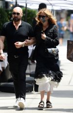 JULIA ROBERTS Out with Hairstylist Serge Normant in New York 08/07/2021
