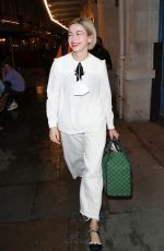 JULIA TAYLOR ROSS Leaves Noel Coward Theatre in London 08/07/2021