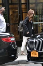 JULIANNE MOORE Leaves Her Hotel in New York 08/25/2021